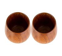 Generisch en bois, 2 pièces tasses en bois faites à la main, pour boissons chaudes | Pour célébrations Cuisine Salle à manger Café Comptoir ainsi que pour le café, le thé, l'