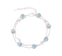 Generisch En Couple Bracelet Anneaux Personality Fashion All Double Layer Hand Jewelry Bracelet Empilable Couple Largeur Rose Bijoux (SL4, One Size)