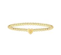 Generisch En Messages Naturelle Mm 4 Bracelet bracelet perlé bijoux en or cadeau Avec Mm Bijoux (D, One Size)