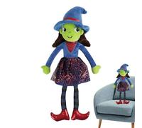 Generisch en peluche de sorcière - Animaux en peluche d'Halloween pour en forme de poupées de sorcière - Jouet décoratif doux pour filles, maison, salon, canapé, lit