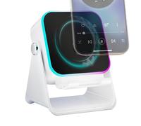 Generisch Enceinte à Induction sans Fil - Coussinet d'amplification sonore, indicateur intégré, Base de Haut-Parleur de Charge compacte, amplificateur de Musique 10 W | pour Les événements