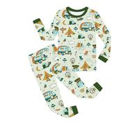 Generisch Ensemble 2 pièces confortable avec t-shirt à manches longues et pantalon pour fille comme vêtement décontracté au quotidien pour jouer, Vert clair., 13-14 ans