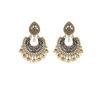 Generisch Ensemble collier et boucles d'oreilles en alliage de perles d'argent Boucles d'oreilles à pompons pour femmes Boucles d'oreilles pour femmes de basket-ball, taille unique, Alliage de zinc