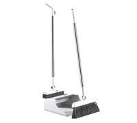 Generisch Ensemble complet de balai et pelle - 3 outils de nettoyage - Plumeau - Pour usage domestique - Pour le nettoyage de la maison, de la cuisine, de l'appartement, l'intérieur et l'extérieur