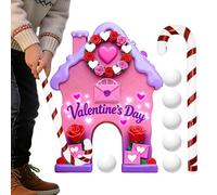 Generisch Ensemble complet de jeu de golf de Saint-Valentin | Jeu portable pour la Saint-Valentin, mini terrain de golf avec balles et clubs | Pour couples hommes femmes fête famille maison