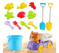Generisch Ensemble de 10 jouets de sable pour enfants, filles, adolescentes, adultes, maternelle, anniversaire, Nouvel An, école, crèche, arrière-cour et cour