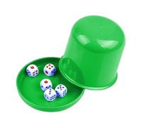 Generisch Ensemble de à Shaker - Cubes familiaux, Bar Dice Cup | Gobelet à roulettes en Cuir, secoueur intérieur Doux pour Nights Bar Games Collectionner Amis Jeu de Table Dice
