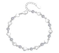 Generisch Ensemble de bracelets brésiliens pour adultes Bracelet en cuir bleu argenté pour femmes et filles Bracelet en cuir bleu argenté pour homme, taille unique, Cuivre, Pas de gemme