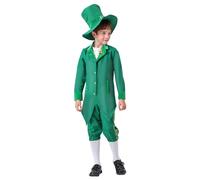 Generisch Ensemble de costume de scène irlandaise pour St Day avec motifs ethniques (vert, 4-5 ans)