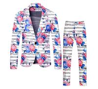 Generisch Ensemble de jogging pour homme - Décoration de Saint-Valentin - Cœur - Survêtement de sport - Pantalon et haut - Survêtement de loisirs - Cowboy des années 80 - Tenue pour homme - Hip Hop