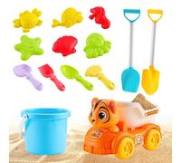 Generisch Ensemble de jouets de sable colorés - Kit de construction de bac à sable avec outils faciles à saisir - Jouet créatif d'été et d'arrière-cour pour - Pour filles et crèches