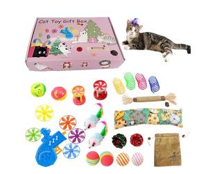 Generisch Ensemble de jouets pour chat - Pour lutter contre l'ennui - Jeu interactif pour le divertissement, l'exercice, les soins dentaires et l'instinct de chasse