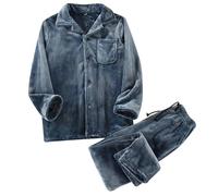 Generisch Ensemble de pyjama de luxe en polaire corail pour femme - Vêtement de nuit en flanelle pour la saison froide - Doux et chaud - Vêtements d'intérieur confortables même en grandes tailles