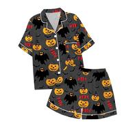 Generisch Ensemble de pyjama pour fille - Doux et confortable - Col rabattable - Tenue d'Halloween - 2 à 13 ans - Dinosaure - Pour femme, gris, 2-3 ans