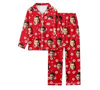 Generisch Ensemble de pyjama pour la Saint-Valentin à imprimer soi-même avec un design décontracté, coupe confortable pour des heures de détente à la maison, rouge, S