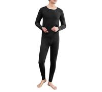 Generisch Ensemble de sous-vêtements thermiques pour homme - Intérieur polaire chaud - Pantalon thermique - Sous-vêtements fonctionnels - Manches longues - Col rond - Sous-vêtements de pyjama
