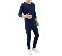 Generisch Ensemble de sous-vêtements thermiques pour homme - Sous-vêtements chauds en polaire doublés - Maillot de corps thermique et caleçon thermique - Sous-vêtement fonctionnel - Sous-vêtement de
