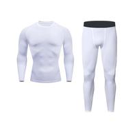 Generisch Ensemble de sous-vêtements thermiques pour homme - Survêtement fonctionnel - Sous-vêtements de ski chauds - Survêtement d'hiver chaud pour le football - Séchage rapide - Sous-vêtements de