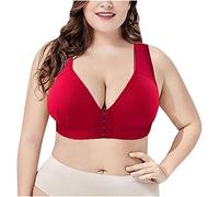 Generisch Ensemble de sous-vêtements une pièce Soutien-gorge pour femme, rouge, XL