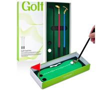 Generisch Ensemble de stylos à bille de golf - Mini jeu de bureau - Accessoire de bureau créatif - Décoration de bureau amusante - Jeu de société interactif pour adultes - Idée cadeau originale