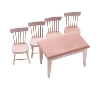Generisch Ensemble de table et de chaises pour maison de poupée faite à la | Pour décorer des maisons de poupée miniatures à l'échelle 1:12, des jeux créatifs et pour la présentation de