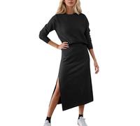 Generisch Ensemble de tricot pour femme composé d'un pull et d'une jupe midi - Tenue deux pièces avec fente latérale haute - Ensemble élégant et confortable pour le bureau et la vie quotidienne
