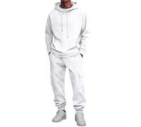 Generisch Ensemble sweat à capuche 2 pièces pour homme, pantalon de jogging | Vêtement de loisirs uni, combinaison d'hiver unie, sweat à capuche japonais, combinaison de sweat doux. Convient pour :