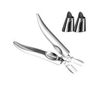 Generisch Éplucheur de châtaignes - 21 x 5 x 2,7 cm Ouvre-châtaignes | Pince casse-noix en métal | Pour collations, cuisine, préparation des aliments, fêtes, maison, cuisine et préparation