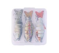 Generisch Esca da 3 pezzi segmentata Glide SlowSpecifica affondante, esca per spigola, per acqua e salata, per pescatore Nge env. 10 cm18G Pr oJoint Swimbait X 3 pezzi