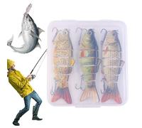 Generisch Esca da 3 pezzi segmentata Glide SlowSpecifica affondante, esca per spigola, per acqua e salata, per pescatore Nge env. 10 cm18G Pr oJoint Swimbait X 3 pezzi