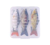 Generisch Esca da 3 pezzi segmentata Glide SlowSpecifica affondante, esca per spigola, per acqua e salata, per pescatore Nge env. 10 cm18G Pr oJoint Swimbait X 3 pezzi