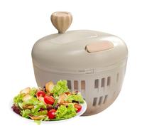 Generisch Essoreuse - Sèche-salade | 14,5 x 14,5 x 12 cm - Nettoyeur de fruits compact et petite essoreuse à salade pour camping et pique-nique | 1 mini panier à tamis sans BPA, antidérapant