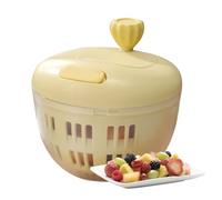 Generisch Essoreuse - Sèche-salade | 14,5 x 14,5 x 12 cm - Nettoyeur de fruits compact et petite essoreuse à salade pour camping et pique-nique | 1 mini panier à tamis sans BPA, antidérapant