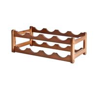 Generisch Étagère à vin - Organisateur de plan de travail à deux niveaux pour économiser de l'espace - Support de rangement de bouteilles compact - Décoration d'étagère de table moderne - Élégant et