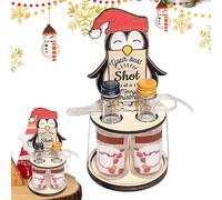 Generisch Étagère à vin, porte-bouteilles de vin pour Noël - Petite décoration d'étagère à vin, accessoire de bar de Noël, étagère à vin décorative de Noël, étagère à boissons pour boissons