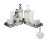 Generisch Étagère d'angle de douche - Étagère de rangement autocollante - Étagère de douche murale - Pour amis, intérieur, maison, appartement, salon, plan de travail, chambre à coucher, toilettes