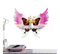 Generisch Étagère d'angle en forme d'aile de papillon, support mural flottant, design peu encombrant, décoration de style bohème, 1 pièce, salon, chambre à coucher, décoration d'intérieur et plus