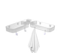 Generisch Étagère d'angle pour salle de bain - Support de vidange stable multifonction - Support mural pour bidon - Pour une hygiène régulière du lavabo, la cuisine et l'organisation de la maison pour