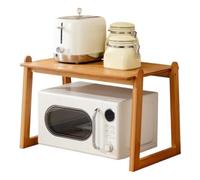 Generisch Étagère de cuisine pour micro-ondes, étagère de rangement, étagère de rangement, étagère de rangement, étagère à micro-ondes, support pour outils, appareils ménagers, étagère à micro-ondes