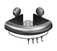 Generisch Étagère de douche d'angle - Ventouse avec crochet pour le rangement - Étagère de douche pour - Support mural - Pour la maison, la salle de bain, la cuisine, les serviettes, le