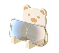 Generisch Étagère de rangement pour sèche-cheveux | Support mural autocollant Hug Bear - Organisateur multifonction d'outils de cheveux de dessin animé pour fer à friser et sèche-cheveux