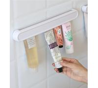 Generisch Étagère de salle de bain, clip de suspension simple pour salle de bain, étagère en plastique, dentifrice, nettoyant pour le visage, clip de rangement pour articles de toilette, pas de