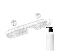 Generisch Étagère murale de salle de bain - À propos du robinet de salle de bain - Organisateur mural à ventouse - Support de lavabo pour brosses de douche - Produits de soins de la peau - Pour