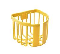 Generisch Étagère murale de salle de bain sans perçage - Étagère murale perforée avec porte-papier - Étagère autocollante pour accessoires de salle de bain - Porte-rouleau de papier toilette - Peu
