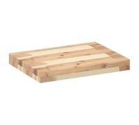 Generisch Étagère murale en bois, gain de place et conception murale décorative grâce à la disposition individuelle du bricolage, idéale pour chambre à coucher, garage (naturel, 60 x 30 x 4 cm, 3)