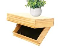 Generisch Étagère Murale Flottante décorative Flottante en Bois avec Compartiment Secret - Organiseur Mural - pour Cuisine, Cadre Photo, Livres, décoration, Ornements, parfums, vin