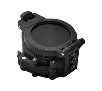 Generisch Étui de protection pour objectif de lampe de poche, étui de protection haute résistance, abat-jour à filtre infrarouge, cache anneau compact, cache d'objectif de lampe de poche pour les