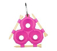 Generisch Étui de rangement pour balles de golf, étui de rangement en silicone pour 3 balles de golf, sac de transport portable, porte-balles de golf pour hommes et femmes, lilas, Voir description