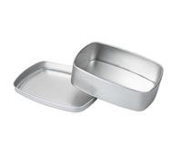 Generisch Étui de voyage pour savon en aluminium - 3,82 pouces, boîte à savon rectangulaire | Porte-savon de voyage anti-fuite, récipient de rangement stable pour le camping et les voyages