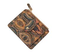 Generisch Étui pour cartes pour femme | Étui pour cartes de crédit pour femme - Fleurs vintage - Petits portefeuilles pour femme - Porte-cartes étroit pour permis de conduire - Petits objets 12 x 9,7